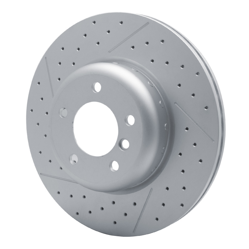 BMW 135IS Brake Rotor (1) - Front - R1 Concepts - Drilled & Slotted Carbon Alloy GeoMET - 2013